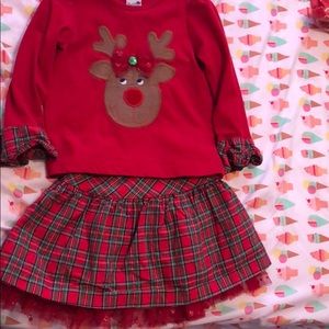 Bailey Boys Reindeer shirt/skirt